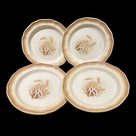 Set of 4 Vintage Mikasa Whole Wheat Granola E8001 Salad Plates - Picture 3 of 3